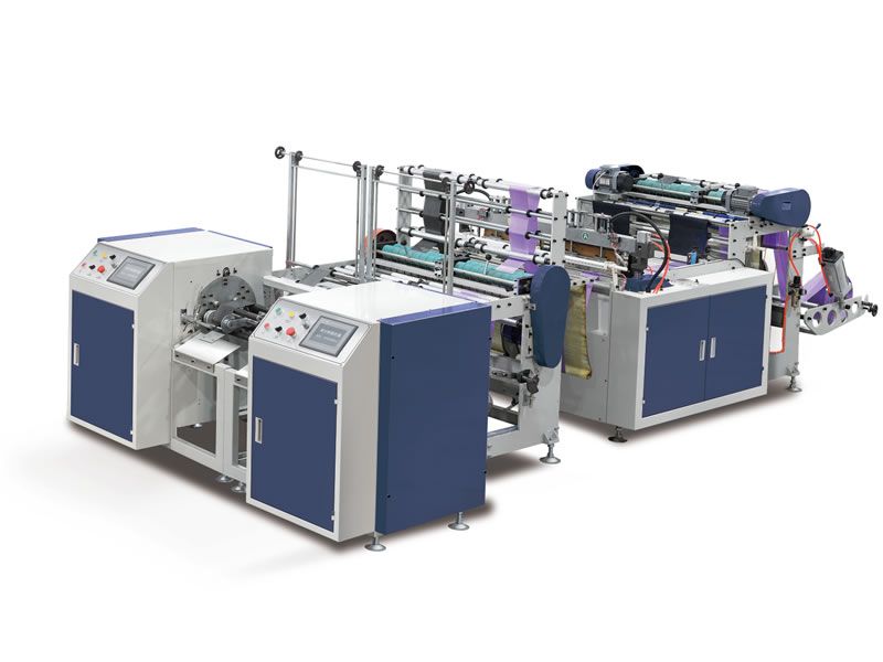 400x2型全自動雙排無芯收卷垃圾袋制袋機