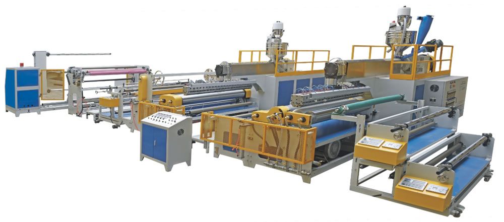 5層氣泡膜鋁膜機（2條螺桿擠出）